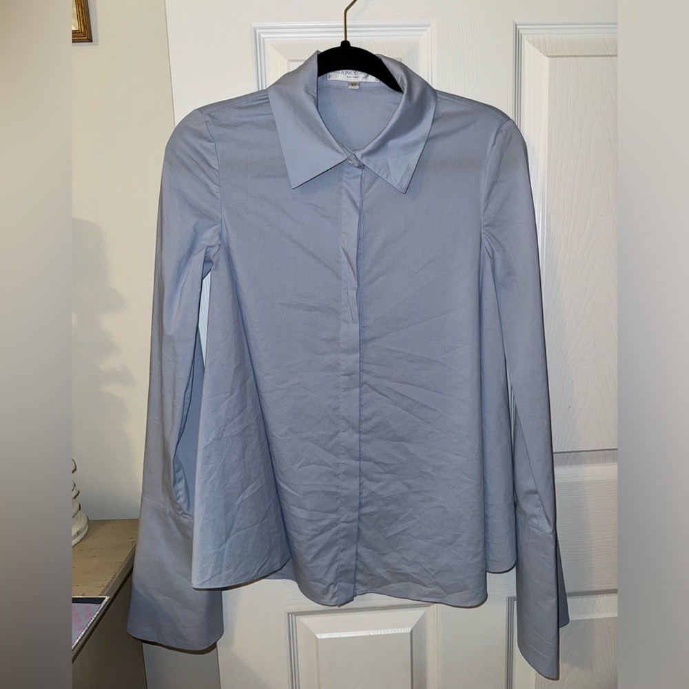 NWOT Caroline Constas Blue Button Down